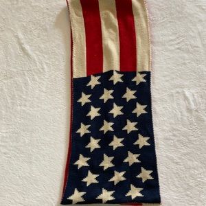 Boutique Vintage looking American flag scarf